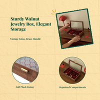 Hardwood jewelry box with plush lining
