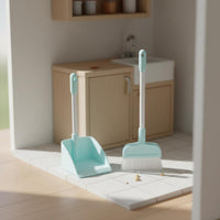 Dollhouse Cleaning Tools Scene Prop Miniature Cleaning Tool Set Versatile Decoration Miniature Broom and Dustpan Set for Photography Props, Play House