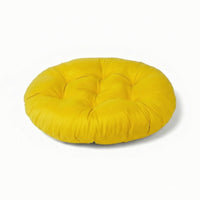 Tufted Seat Cushion Wipe-Clean Round Floor Pillow Thick for Camping