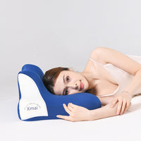Memory Foam Neck Pillow with Groove Shape for Adults, Soft and Firm Support