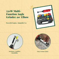 550W angle grinder, 90° head, variable speed