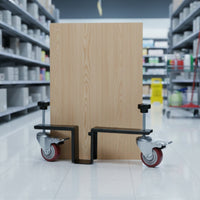 Door Installation Dolly 360-Degree Swivel Casters Heavy Duty Door Roller