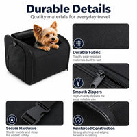 Petfield Car Dog Bed for Small Dogs, Washable Car Seat Cover