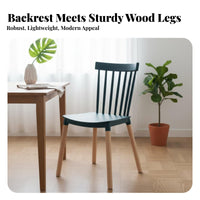 Spindle Back Chair Nordic Aesthetic Seating Furniture Long-Lasting Construction