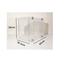 Bird Cage with Removable Grid Clear Hanging Bird Cage Compact for Aviary Keepers
