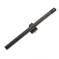 Measuring Square Ruler Black Metal Marking Gauge Multi Functional for Woodshop