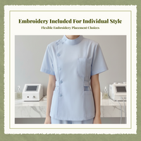 Wrinkle-Resistant Scrubs Set for Women Medical Uniform