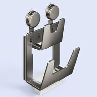 Pot Lid Rack and Wall Mount Storage for Kitchen, with Suction Cup, No-Drill Carbon Steel Organizer