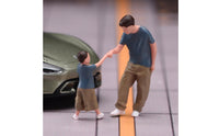 Hand-Painted Resin Miniatures Touching Hands Hand-Painted Resin Figure Realistic Details Diorama Person Statue