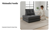 Sectional Single Unit Sofa Nordic Design Aesthetic Upholstered Airy Couch Creamy Look Configurable Layouts for Residents