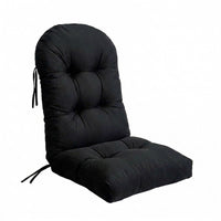 Minimalist Oxford Fabric Waterproof High-Back Chair Pad for Patio Rattan Chairs