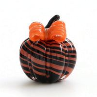 Glass Pumpkin Ornament Translucent Sculpture Decorative for Tabletop