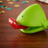 Safe Frog Toy with Elastic Loop Stretchy Plastic Frog Toy Playful Game Piece Interactive for Children