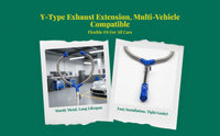 Stainless steel Y exhaust adapter