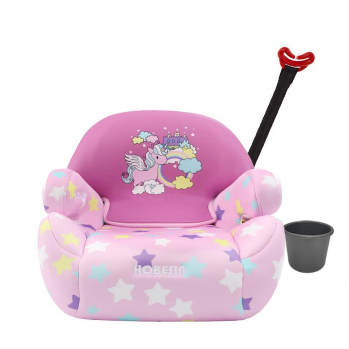 Portable High-Back Booster Foldable Design Child Car Seat Slim Profile