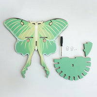 New Green Wooden Small Butterfly Hollow Crystal Storage Shelf