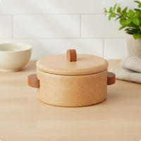 Wooden Toy Kitchen Set Materials Wooden Kitchen Role Play Toys Easy Storage Toy Pots and Pans for Kindergarten