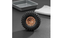 4 Pieces 1.3 Inch Beadlock Wheels Multi-Surface RC Crawler Wheel Set High
