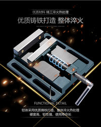 美科家用工作小型台钳固定台虎钳钻床夹具3寸夹台美式平口钳