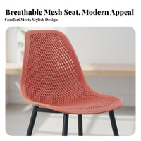 Molded Shell Chair with Dowel Legs Nordic Aesthetic Indoor Seating Modern Design Ergonomic Backrest for Office Workers