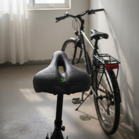 Breathable Hollow Bike Saddle Wear Resistant Mountain Bike Saddle Anti-Slip Memory Foam Cycle Seat Easy to Install