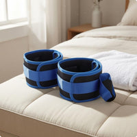 Black and Blue Leg Lifting Strap Mesh-Like Thigh Support Strap Woven Leg Lift Loop Breathable