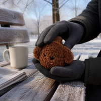 Foldable Winter Earmuffs for Men and Women, Plush Lined Ear Warmers for Outdoor Cold Protection