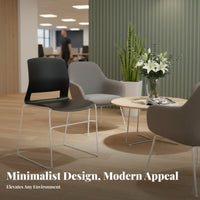 Stackable Sled Base Chair Long-Lasting Guest Seat Ergonomic Design