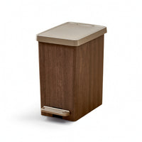 Trash Can with Step Pedal Compact Pedal Trash Bin Easy to Clean for Bedroom