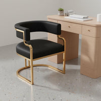 Comfortable Minimalist Salon Chair Ergonomic Design Upholstered Armchair Easy to Clean for Reception Area, Negotiation Room