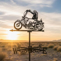 Metal Outline Weathervane Easy Installation Decorative Weathercock for Garden