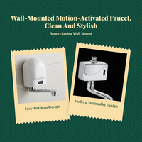 Touchless infrared sensor faucet
