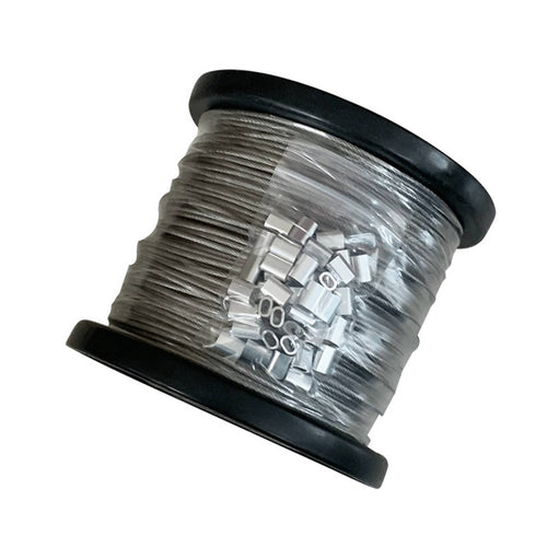 Wire Rope with Aluminum Buckle Easy to Install Cable Kit Flexible for Installers