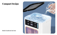 Low Noise Desktop Misting Fan Quiet Operation Humidifier Cooling Fan Double Mist Spray for Office Workers, Students, Bedroom, Dorm Room