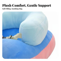 Plush Sit-Training Chair Anti-Fall Design creatureShaped Sitting Trainer for Home