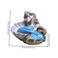 Mermaid Figurine Realistic Design House Decoration for Aquarium Hobbyists