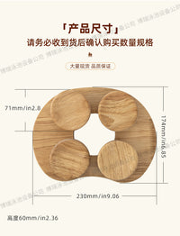 New桑拿汗蒸干蒸房用品护颈万向木枕 碳化橡木枕桑拿木枕颈托腰枕
