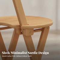 Folding Bar Chair with Backrest Strong Bearing Capacity for Kitchen, Homeowners