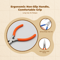Needle Nose Pliers, 5cm Mini Jewelry Pliers, accurate Hand Tool for Beading, DIY Crafts, Jewelry Repair