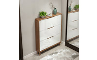 Shoe Organizer with Flip Doors Shoe Storage Cabinet Space-Saving Furniture for Entryway, Hallway, Apartment
