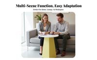 Pebble-Shaped Sofa and Table Modern Design Lounge Set Space-Saving Artistic for Business Owners, two-person households
