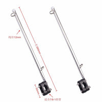 Handheld Fixed Stainless Steel Flagpole with Flag Option Outdoor Flagpole Base for Marine and Yacht Hardware