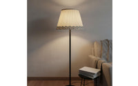 E27 Lamp Shade Soft Light E27 Table Lamp Shade Elegant Pleated Textile Lampshade for Bedroom, Living Room, Study