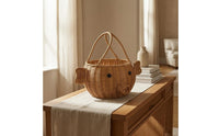 Animal-Shaped Basket Decorative Knot Rattan Storage Basket Portable