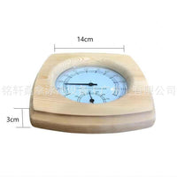 Wood-Trim Sauna Thermometer and Hygrometer, Heat-Resistant Accessory
