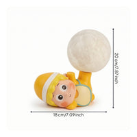Bedside Lamp with Tray Multi-functionalUse Star Child Lamp Soft Glow for Bedroom