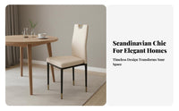 Stackable Highspine Chair Modern & Design Armless Dining Chair Sturdy Business-Grade Grade for Families, Banquet Hall