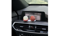 Cute Design Lychee Tangerine Car Decoration Auspicious Fruit Shaped Car Decor Creative