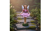 Fairy with a Lifting Skirt Figurine Fairytale Design Miniature Figure Hand-Painted Details for Desktop