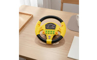 Steering Wheel Toy with Large Base Compact Kids Steering Wheel Toy for Young Children, Little Drivers, Car Rides, Nursery